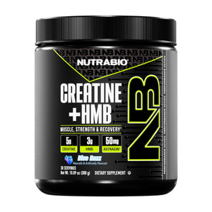 NutraBio Creatine + HMB- Creatine Monohydrate with HMB Powder for Muscle Growth, Increased Strength- 30 Servings (Unflavored) - PrimeBioHealth - canada supplements