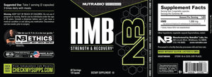 NutraBio HMB Supplement, Amino Acid, 1000mg, 120 Capsules - PrimeBioHealth - canada supplements