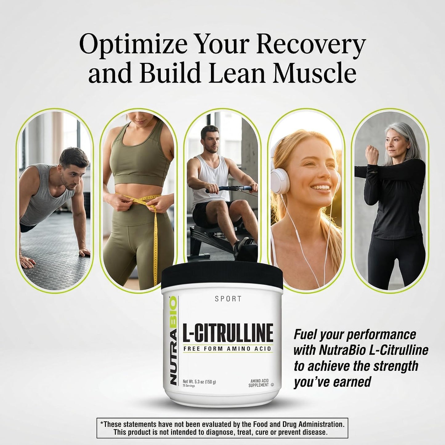 NutraBio L-Citrulline, Free Form Amino Acid, 5.3 oz (150 g) - PrimeBioHealth - canada supplements