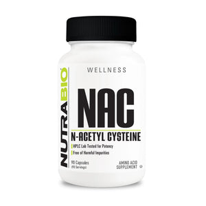 NutraBio N-Acetyl Cysteine Supplement (NAC) - 90 Capsules, 600mg Each - Powerful Anti-Oxidant - Immune Support - Boost Glutathione - PrimeBioHealth - canada supplements