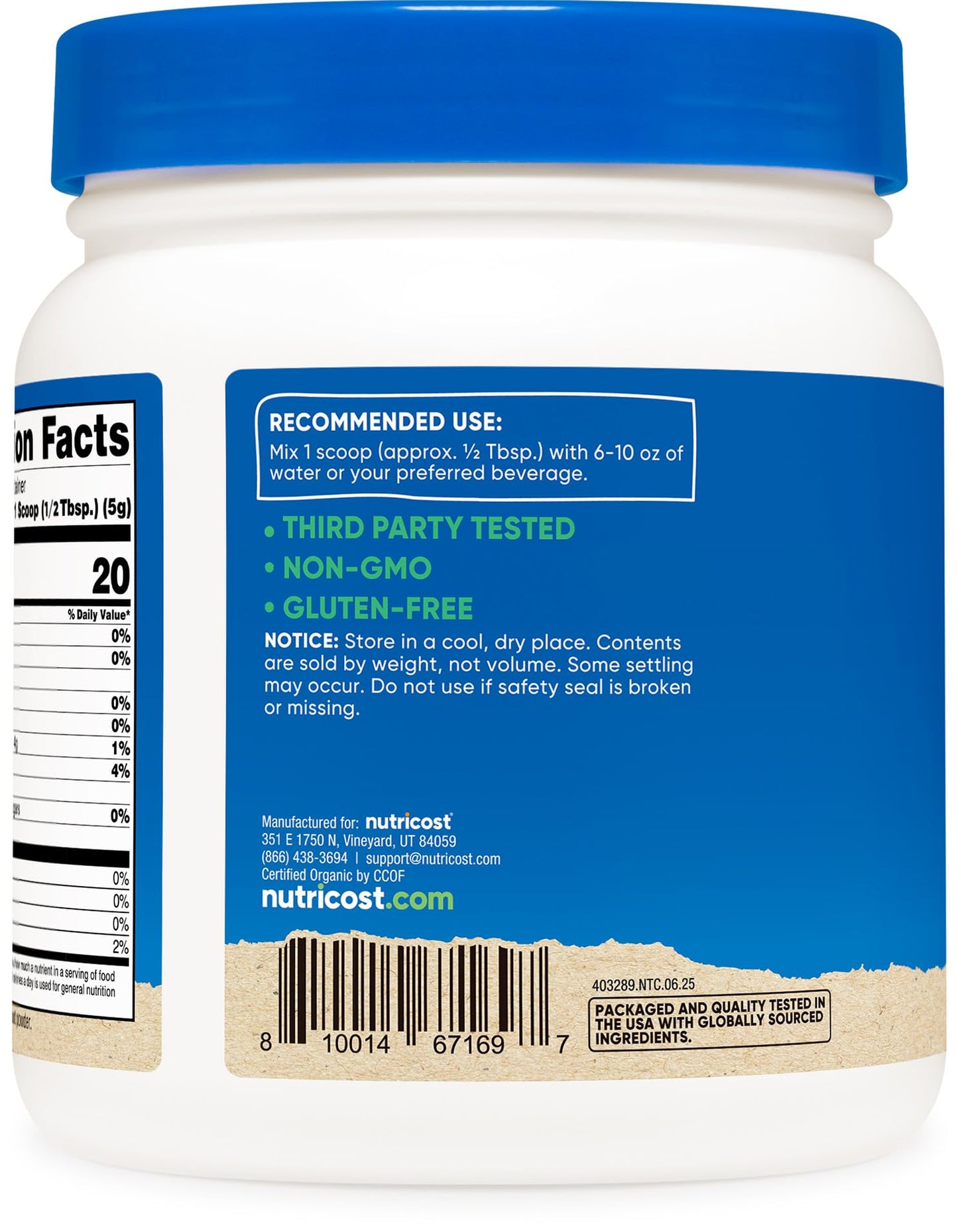 Nutricost Organic Beet Root Powder 1 LB - Vegan, Superfood, Certified USDA Organic - PrimeBioHealth - canada supplements