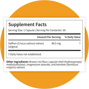 Pattern Wellness Saffron Extract – Mood & Wellness Support – 88.5mg Saffron Supplement – Non-GMO & Gluten-Free – 30 Vegetable Capsule - PrimeBioHealth - canada supplements