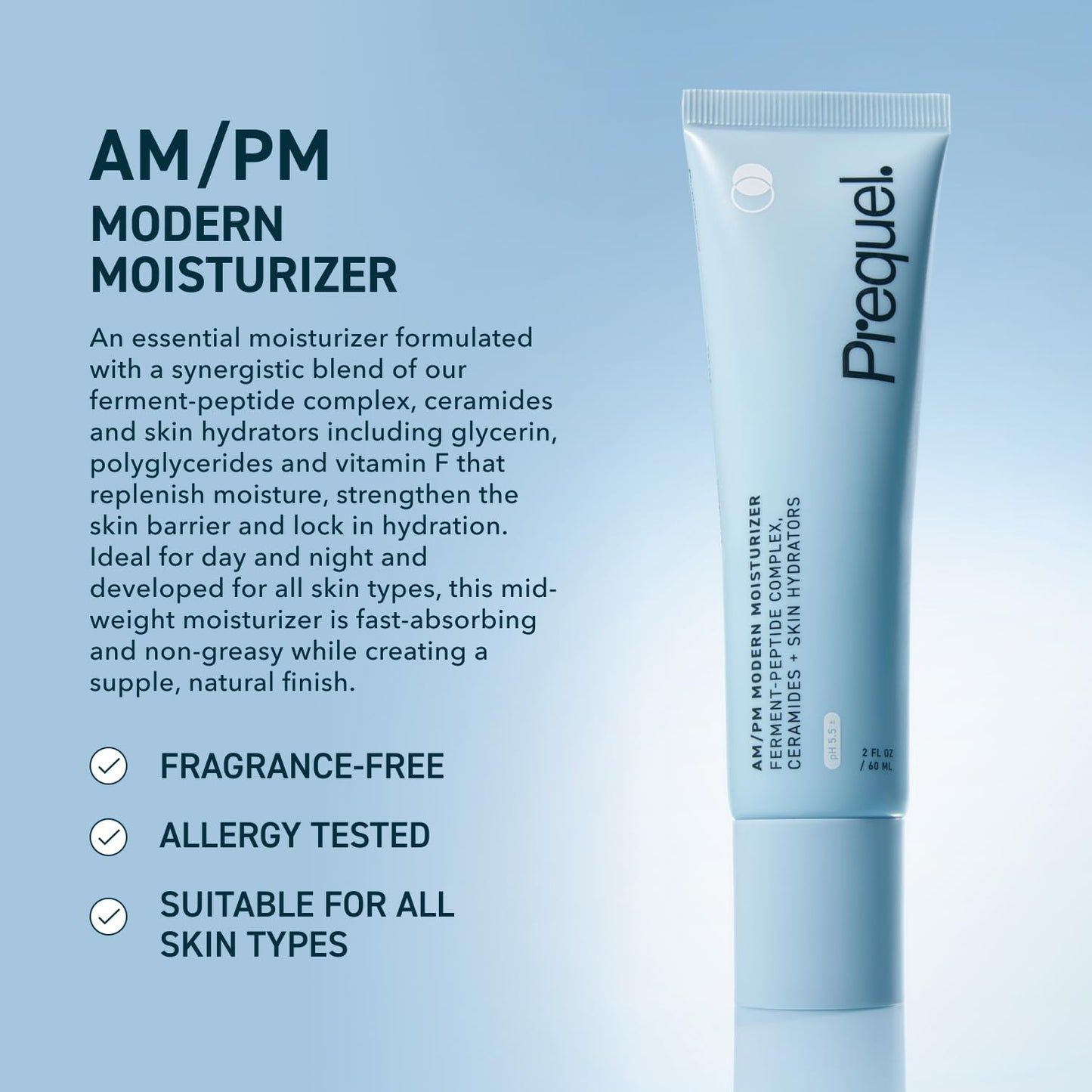 Prequel Skin AM/PM Modern Moisturizer – Hydrating Face Cream with Peptides, Ceramides - PrimeBioHealth - canada supplements