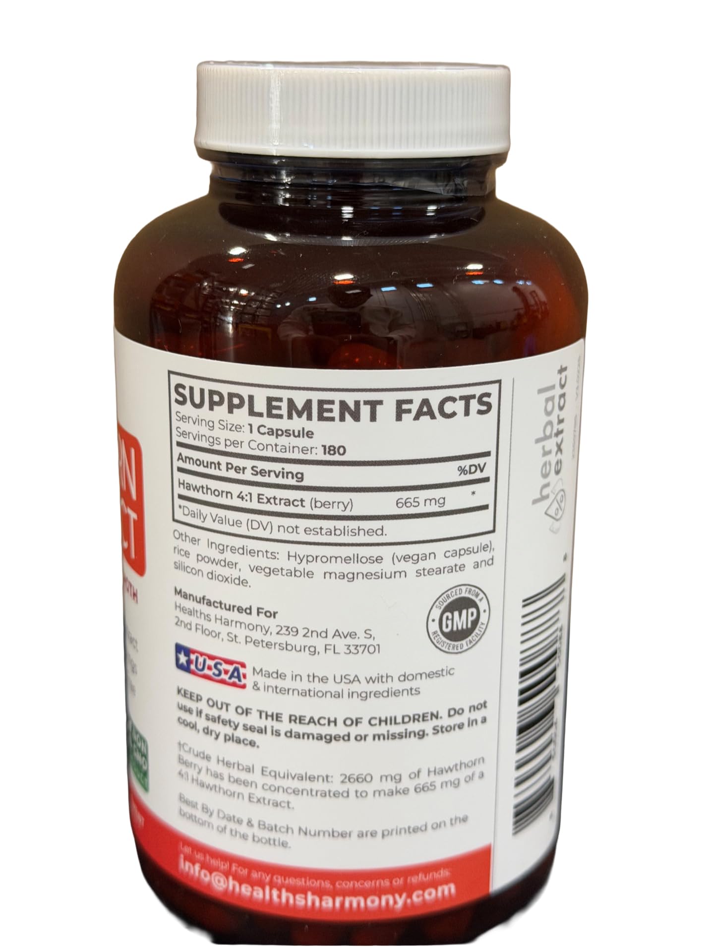 Super Potent Hawthorn Berry Extract Capsules - Hawthorn Berry Supplement Made from Extra Strength Concentrate to Support Heart and Digestive Health - Vegan Non-GMO & Gluten Free (4 Month Supply) - PrimeBioHealth - canada supplements