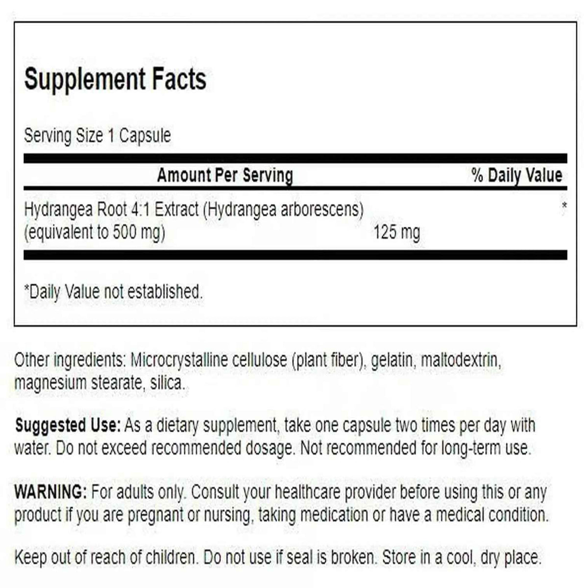 Swanson Hydrangea Root Extract - Herbal Supplement Promoting Traditional Urinary Tract Health - May Support Prostate Health for Men - (90 Capsules)