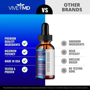 VIVE MD Prostadine Drops for Prostate Health, Bladder Urinating Issues - Prostadine Official Drop Formula - Extra Strength with Pomegranate, Prostadine Reviews (Package of 5)