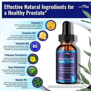 VIVE MD Prostadine Drops for Prostate Health, Bladder Urinating Issues - Prostadine Official Drop Formula - Extra Strength with Pomegranate, Prostadine Reviews (Package of 5)