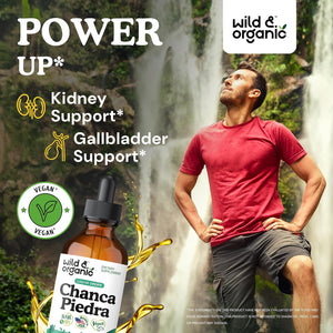 Wild & Organic Chanca Piedra Stone Breaker Drops - Kidney, Gallbladder & Urinary Support - Chanca Piedra Liquid Extract for Fast Absorption - Add to Tea Herb Tincture - Sugar & Alcohol-Free - 4 oz - PrimeBioHealth - canada supplements
