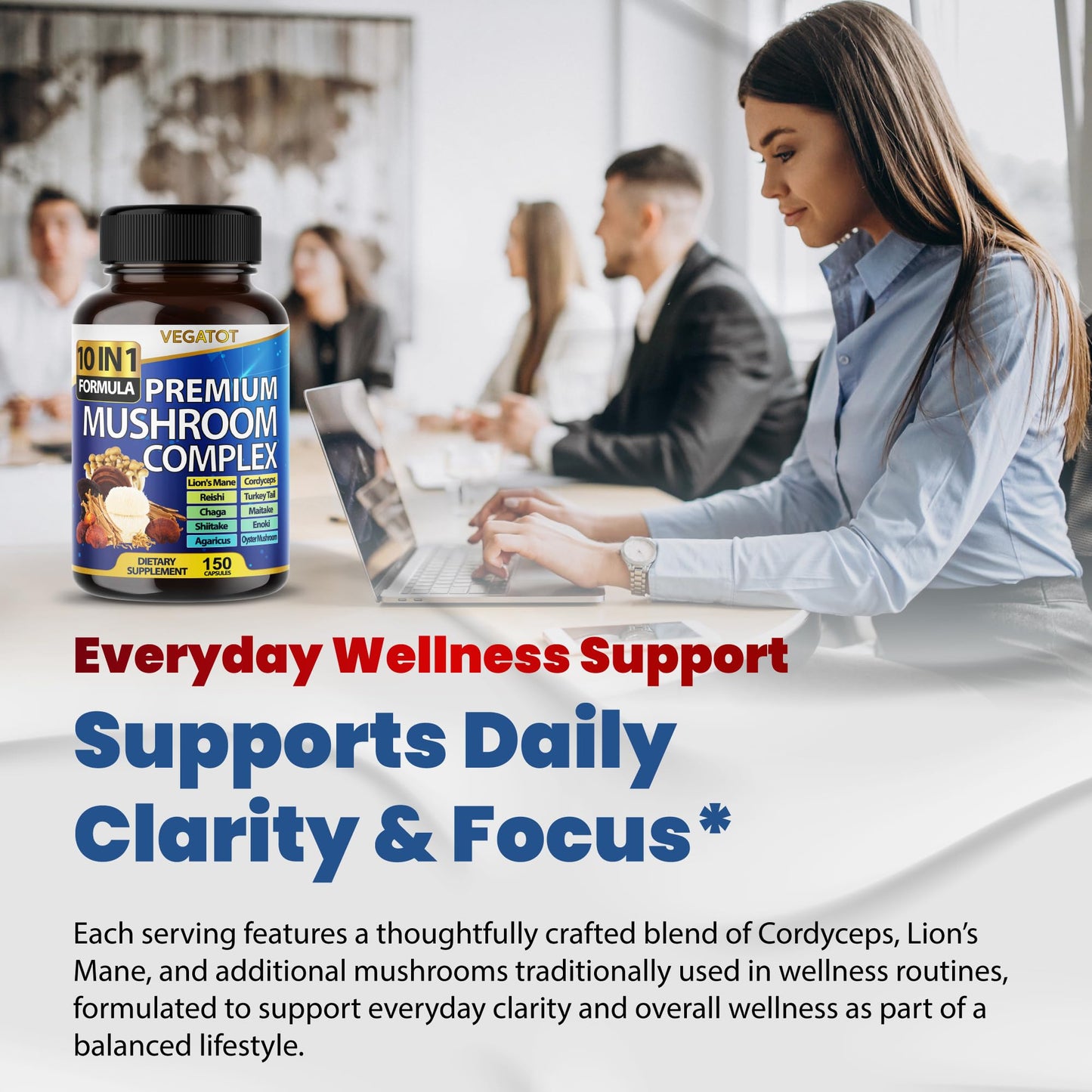 10 in 1 High Strength Mushroom Supplement - Lions Mane, Cordyceps, Reishi - Brain Supplements for Memory and Focus ** 5-Month Supply - PrimeBioHealth - canada supplements