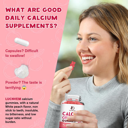 (2 Pack) Calcium Citrate 1200mg with Vitamin D3 Supplements Gummies for Women & Men, Calcium Gummies with Vitamin D3 K2, High Absorption - PrimeBioHealth - canada supplements