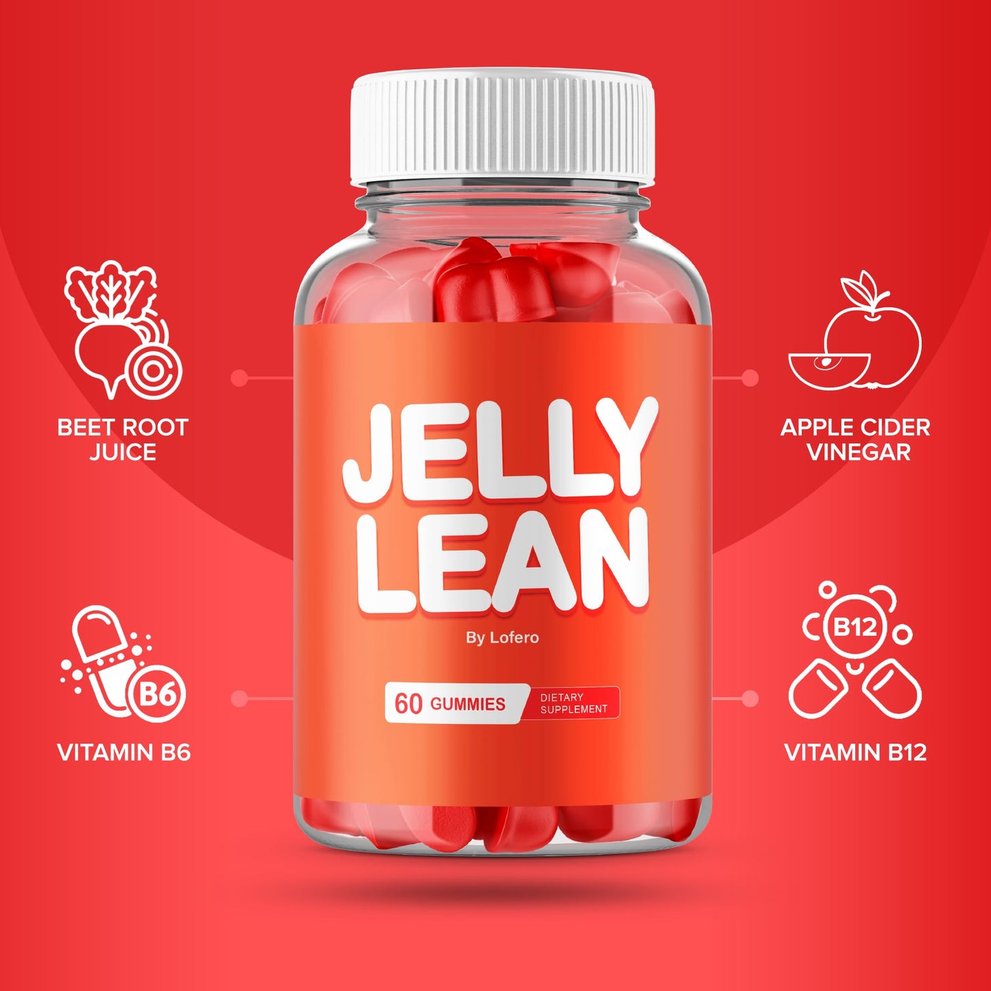 (2 Pack) Jelly Lean Gummies, JellyLean Gummys Loss Support Formula, Premium All-Natural Ingredients Advanced Maximum Strength for Overall Health & Wellness Supplement - PrimeBioHealth - canada supplements