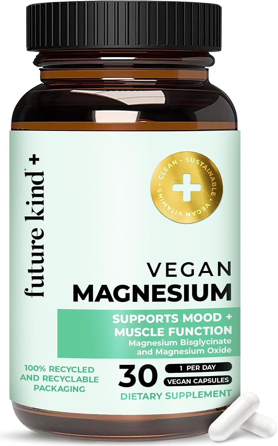 200mg Chelated Magnesium Glycinate Supplement for Women & Men - Muscle & Nerve Function - High Absorption Magnesium for Sleep Support & Energy Metabolism - 30 Vegan Capsules - PrimeBioHealth - canada supplements