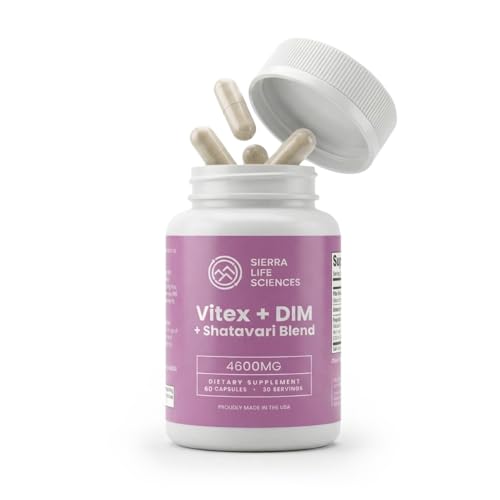 SIERRA LIFE SCIENCES Hormonal Balance Blend for Women – Vitex, DIM, Shatavari + Adaptogenic Support – Menstrual & Menopause Relief – Vegan, Clean-Label Formula – 4600mg – (Pack of 2) SIERRA LIFE SCIENCES buy supplements Au