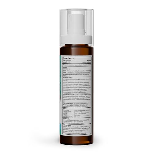 Supplement Product​GuruNanda Menthol with Magnesium Spray for Pain Relief – 10.5% Menthol Cooling Spray for Muscle, Joint & Back Discomfort – No-Mess, Fast-Acting Relief, Pack of 3 - GlowUpCaUSA
