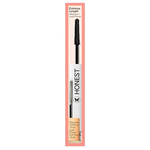 Honest Beauty 2-in-1 Extreme Length Clean Mascara + Lash Primer | Lengthening + Volumizing | Cruelty Free + Safe for Sensitive Eyes | Black, .27 fl oz Honest BeautyBuy Supplements Australia