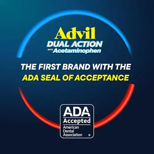 Advil Dual Action With Acetaminophen And Ibuprofen (2 Dose Equivalent) For 8 Hour Pain Relief, Coated 144 Ct Caplets And 2 Ct. Sample Of Advil PM AdvilBuy Supplements Australia