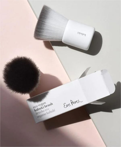 Ere Perez - Natural Eco Vegan Kabuki Makeup Brush | Multipurpose For Powder + Cream | Vegan Nylon Bristles, Cruelty-Free, Clean Beauty Ere PerezBuy Supplements Australia