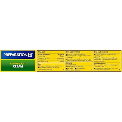 Preparation H Hemorrhoid Symptom Treatment Cream (2 x 1.8 Ounce Tube), Maximum Strength Multi-Symptom Pain Relief with Aloe Preparation HBuy Supplements Australia