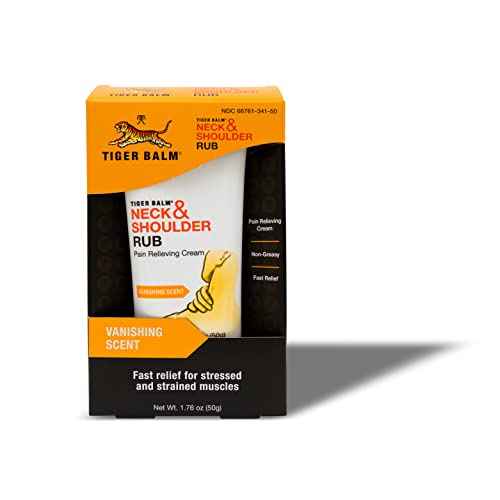 Tiger Balm Neck & Shoulder Rub Vanishing Scent 1.76 oz (Pack of 2)