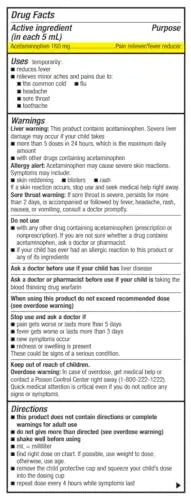 GoodSense Children's Dye-Free, Acetaminophen 160 mg per 5 mL Oral Suspension, Cherry Flavor, 8 FL OZ GoodSenseBuy Supplements Australia