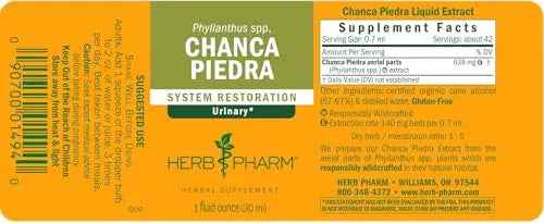 Herb Pharm Chanca Piedra Liquid Extract for Urinary System Support, 1 Fl Oz