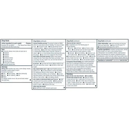 Advil Ibuprofen Coated Caplets Pain Reliever and Fever Reducer 200 Milligram 24Ct AdvilBuy Supplements Australia