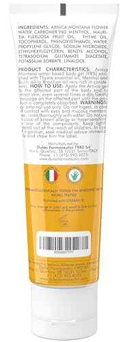 Dulac Arnica Body Massage Gel – Water-Based Cosmetic Massage Gel with Arnica Montana, Fast-Absorbing Lightweight Texture, Non-Greasy Feel, Dermatologically Tested, 3.38 Fl Oz