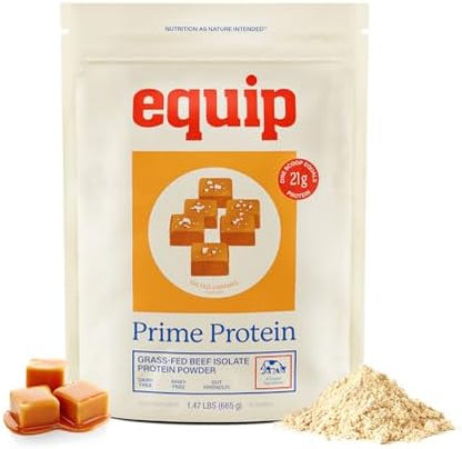 Equip Foods Prime Protein Powder Chocolate & Prime Protein Powder Salted Caramel
