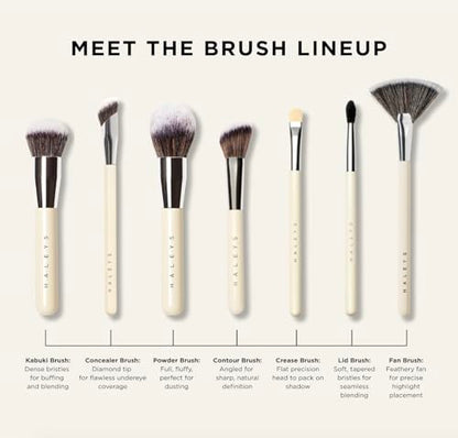 Haleys Beauty Kabuki Foundation Brush For Applying Powder, Foundation, Bronzer, Blush, and Mineral Make up, Soft Bristles, Seamless Blending, Makeup Brushes Essential, Vegan & Cruelty Free HALEYSBuy Supplements Australia