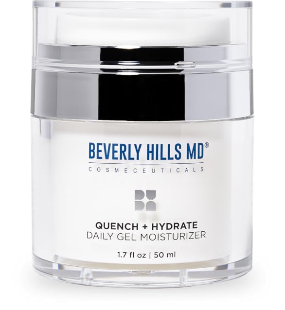 Beverly Hills MD Quench + Hydrate Daily Gel Moisturizer- Visibly Smooth, Plump, Hydrate Face & Neck for Wrinkles, Sagging- Skin Smoothing & Re-Energizing- Visibly Reduce Signs of Aging w/Niacinamide Beverly Hills MDBuy Supplements Australia