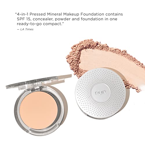 PUR Beauty 4-in-1 Pressed Mineral Makeup Powder Foundation with SPF 15 - Concealer & Finishing Compact Pressed Powder for Face - Buildable Medium to Full Coverage Foundation Powder (Blush Medium) PÜR MINERALSBuy Supplements Australia