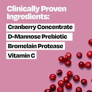 Cystex Urinary Tract Infection Support & Prevention - Cranberry Prebiotic Supplement with D-Mannose & Vitamin C for UTI Protection & Urinary Health Maintenance - 7.6 fl oz (Pack of 1)