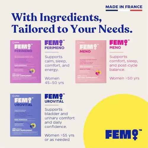 FEM Urovital Bladder Control Supplements - Overactive Bladder, Leakage & Urgency Relief - Non-Hormonal Urinary Tract Health Support for Women - 30 Capsules