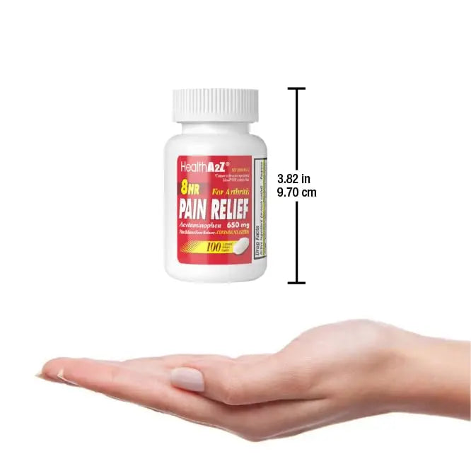 HealthA2Z® Pain Relief Extended Release | Acetaminophen 650mg | 8 Hours | Arthiritis Pain | Pain Reliever - Fever Reducer | Contains no Aspirin (100 Count) HealthA2ZBuy Supplements Australia