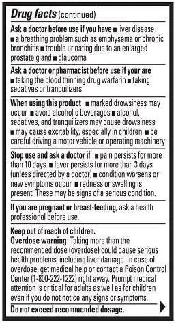 Percogesic Aspirin Free Pain Relief Tablets, Extra Strength, Acetaminophen and Diphenhydramine, 40 ct (Pack of 1) PercogesicBuy Supplements Australia
