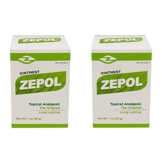 Zepol Original. Topical Ointment for Muscles, Joints, Backache, Sprains, and Strains. 1 oz. Pack of 2 ZepolBuy Supplements Australia