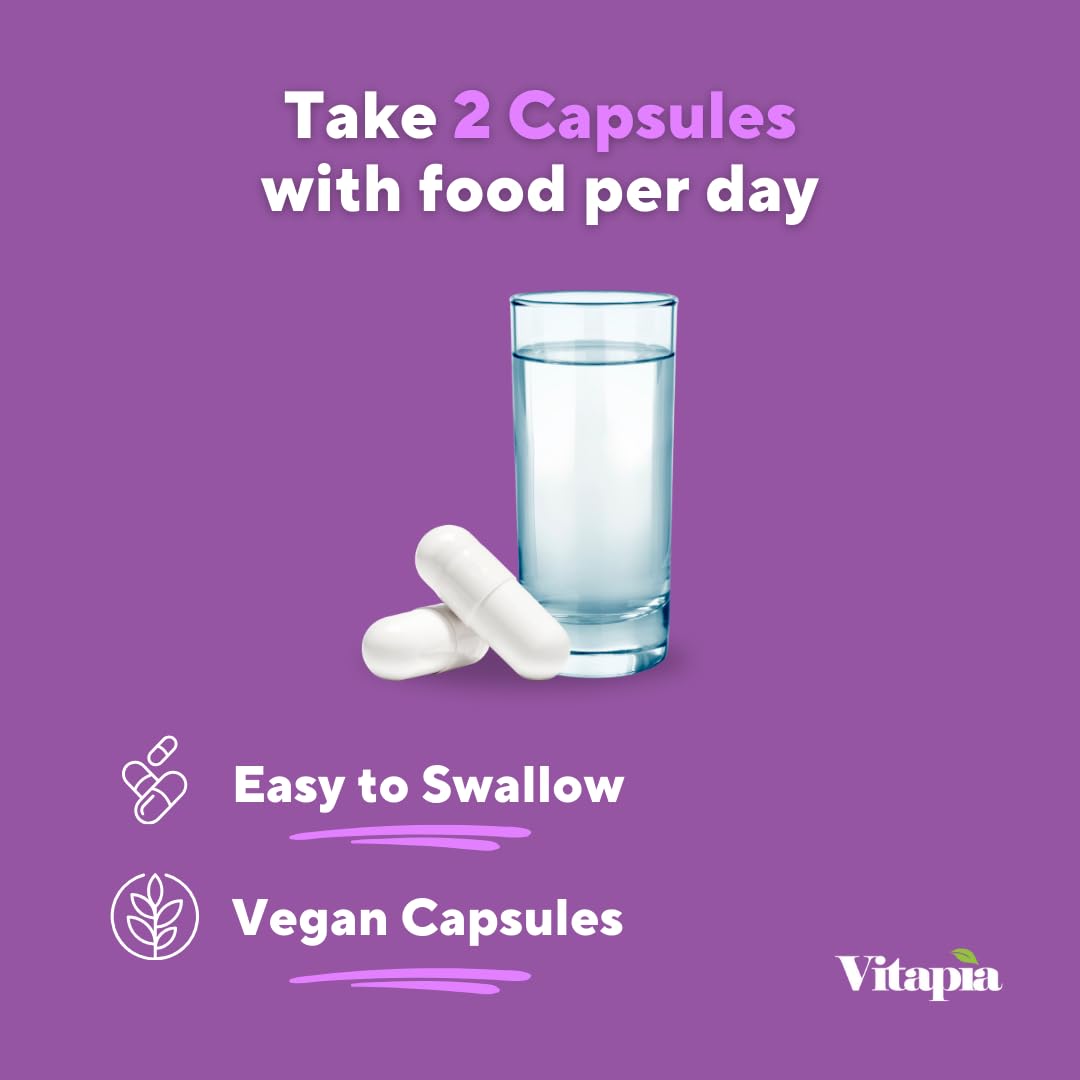 Vitapia Maqui Berry 1000mg - Maqui Berry Powder Supplement - Vegan Friendly, Non-GMO and Gluten-Free - 120 Veggie Capsules