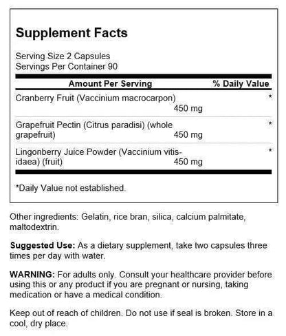 Swanson Urinary Health Complex Triple Herbal Protection Urinary Bladder Health Support 180 Capsules