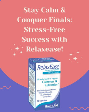 RelaxEase, Herbal Blend to Support Harmony and Tranquility, Once Daily, 30 ct, Helps Promote Health and Relaxation HealthAidBuy Supplements Australia