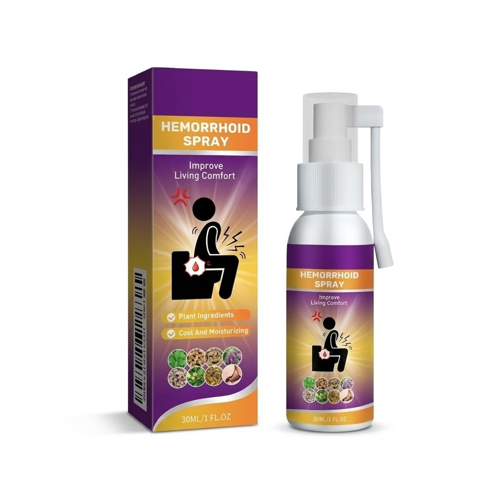Herbal hemorrhoid Spray relieves Anal Swelling, Pain, itching, discomfort, Repair Meat Ball Broken hemorrhoid Nursing Spray,30ML/1 FL.OZ Aus HealthcareBuy Supplements Australia