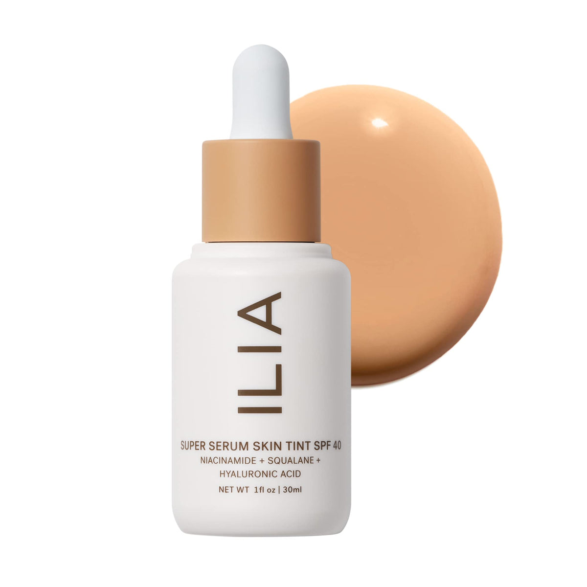 ILIA - Super Serum Skin Tint SPF 40 | Non-Comedogenic, Vegan, Lightweight to Help Against Blue Light, + Pollution while Hydrating, Smoothing, + Refining (Paloma ST9, 1 fl oz | 30 ml) ILIABuy Supplements Australia