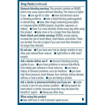 Advil Ibuprofen Coated Caplets Pain Reliever and Fever Reducer 200 Milligram 24Ct AdvilBuy Supplements Australia