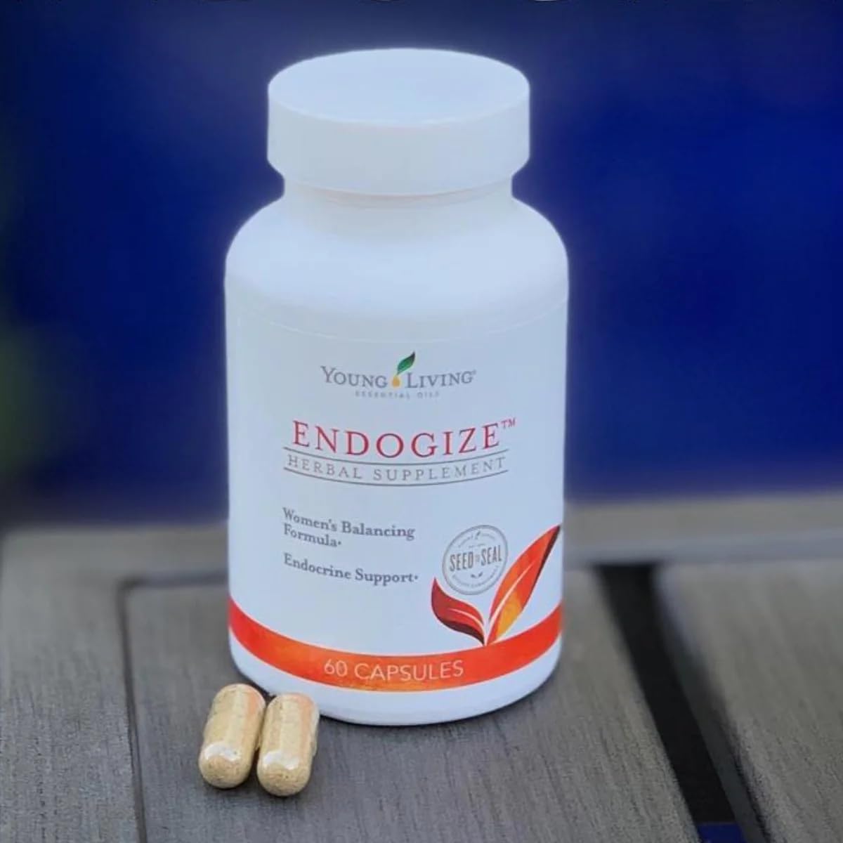 Young Living - EndoGize 60 Capsules | Hormonal Health & Endocrine System Support with Essential Oils | Daily Herbal Supplement for Women's Wellness & Balancing Formula Young Living buy supplements Au