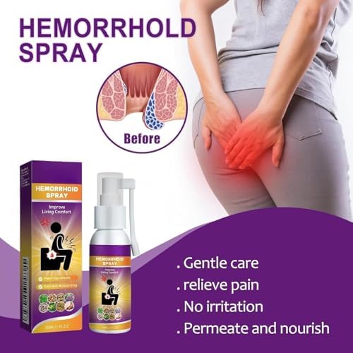 Herbal hemorrhoid Spray relieves Anal Swelling, Pain, itching, discomfort, Repair Meat Ball Broken hemorrhoid Nursing Spray,30ML/1 FL.OZ Aus HealthcareBuy Supplements Australia