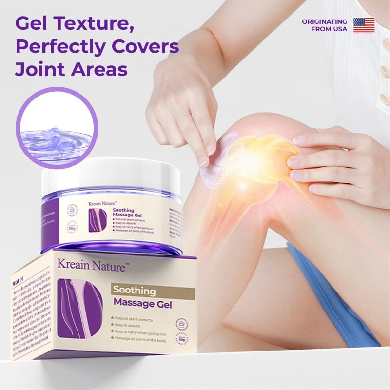 Kreain Nature 2 PCS Joint Gel Purple Soothing Massage Gel Soothes Knees, Lumbar, Neck, Back, Shoulders, Hands, and Feet, 1.76 oz Kreain NatureBuy Supplements Australia