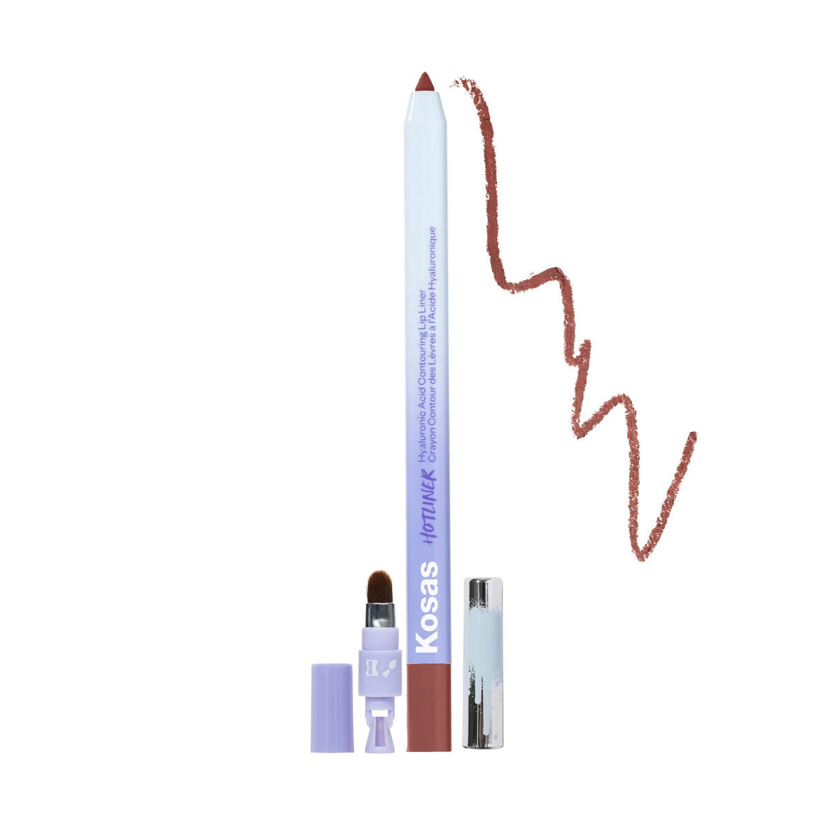 Kosas Hotliner Retractable Lip Liner Pencil with Built-In Brush & Sharpener - Easy Contouring, Hydrating, Long-Lasting- Pigmented Creamy Texture for Plumping Lips - Hyaluronic Acid & Konjac - Infinite KosasBuy Supplements Australia
