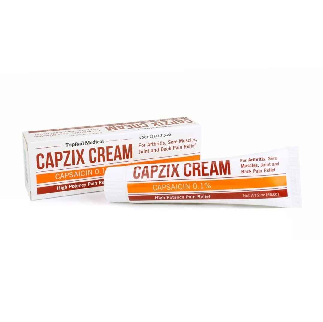 Capzix Cream for Pain Relief 2 OZ Capsaicin .1% High Potency/ Maximum Strength