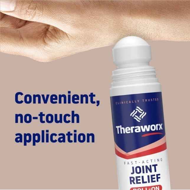 Theraworx Fast-Acting Joint Relief Roll-On Joint Discomfort & Inflammation Relief - 2.5 Oz - 2 Count
