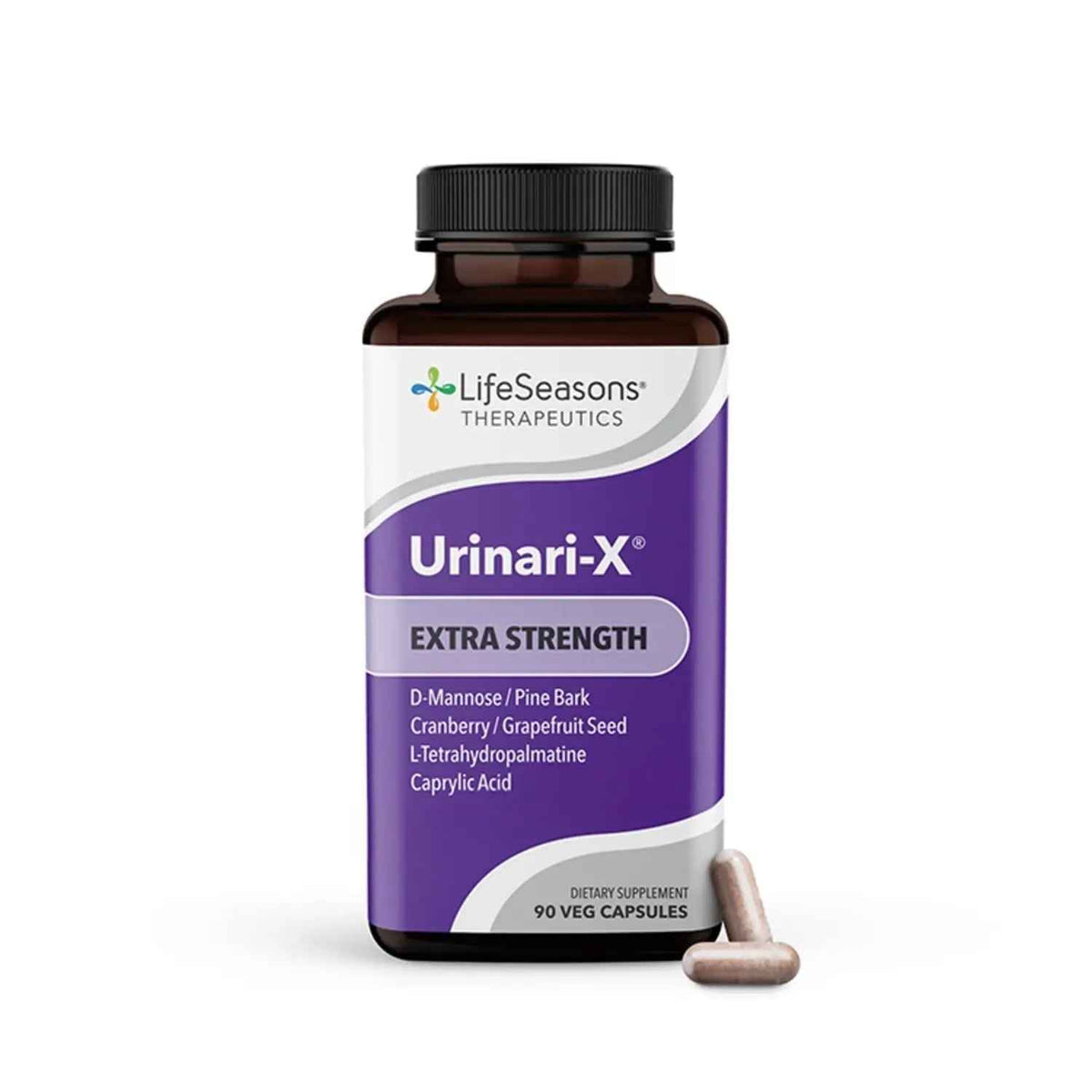 LifeSeasons Urinari-X Extra Strength + Pros-T Bundle – Urinary Tract & Prostate Health – Fast UTI Relief, Bladder Comfort, Supports Normal Urinary Flow – 90 Capsules & 60 Softgels