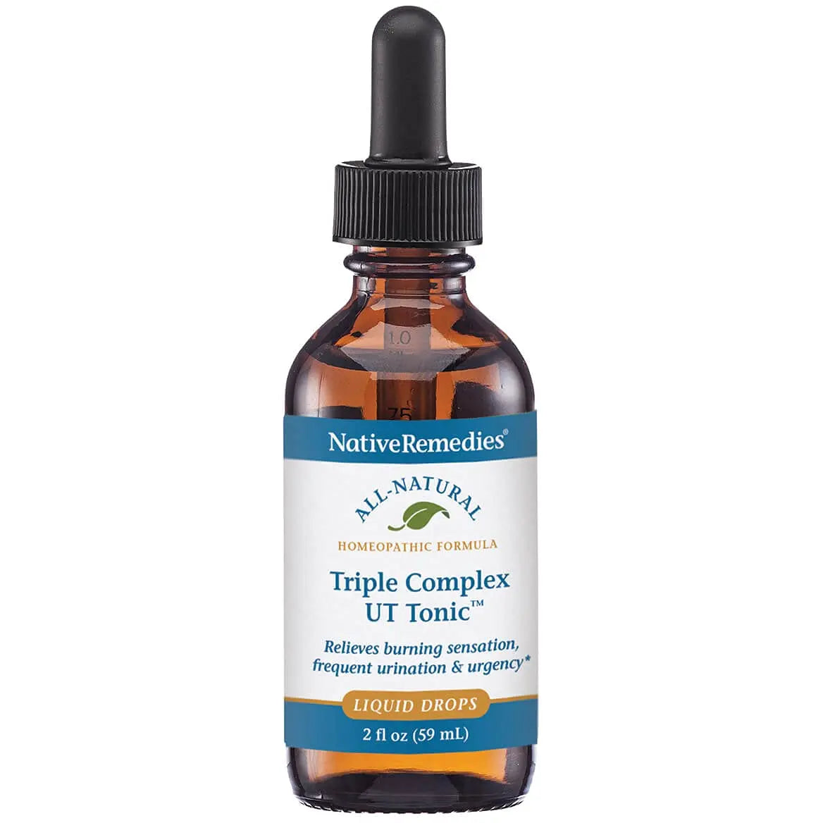 Native Remedies Triple Complex UT Tonic - Natural Homeopathic Formula to Relieve Bladder Irritation, Burning Sensation, Frequent Urination and Urgency - 59 mL Native RemediesBuy Supplements Australia